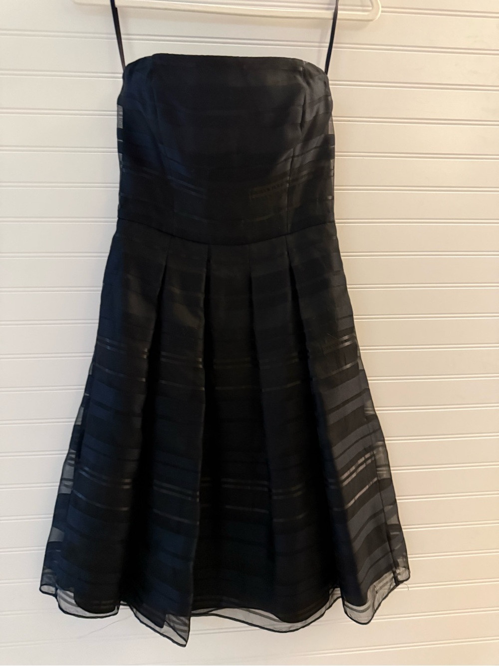 White House black market Classic Black Strapless Fit-and-Flare Dress